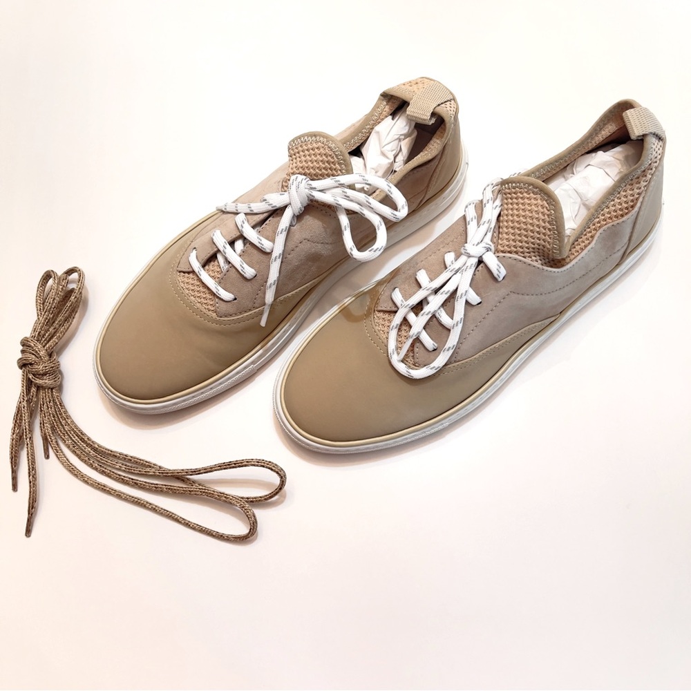 Jenni Kayne Neutral Suede Trainer Sneakers 40EU 10US NWOB
